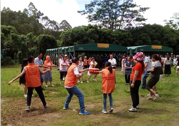 深圳中興公司員工活動公司部門拓展在九龍山生態園圓滿成功